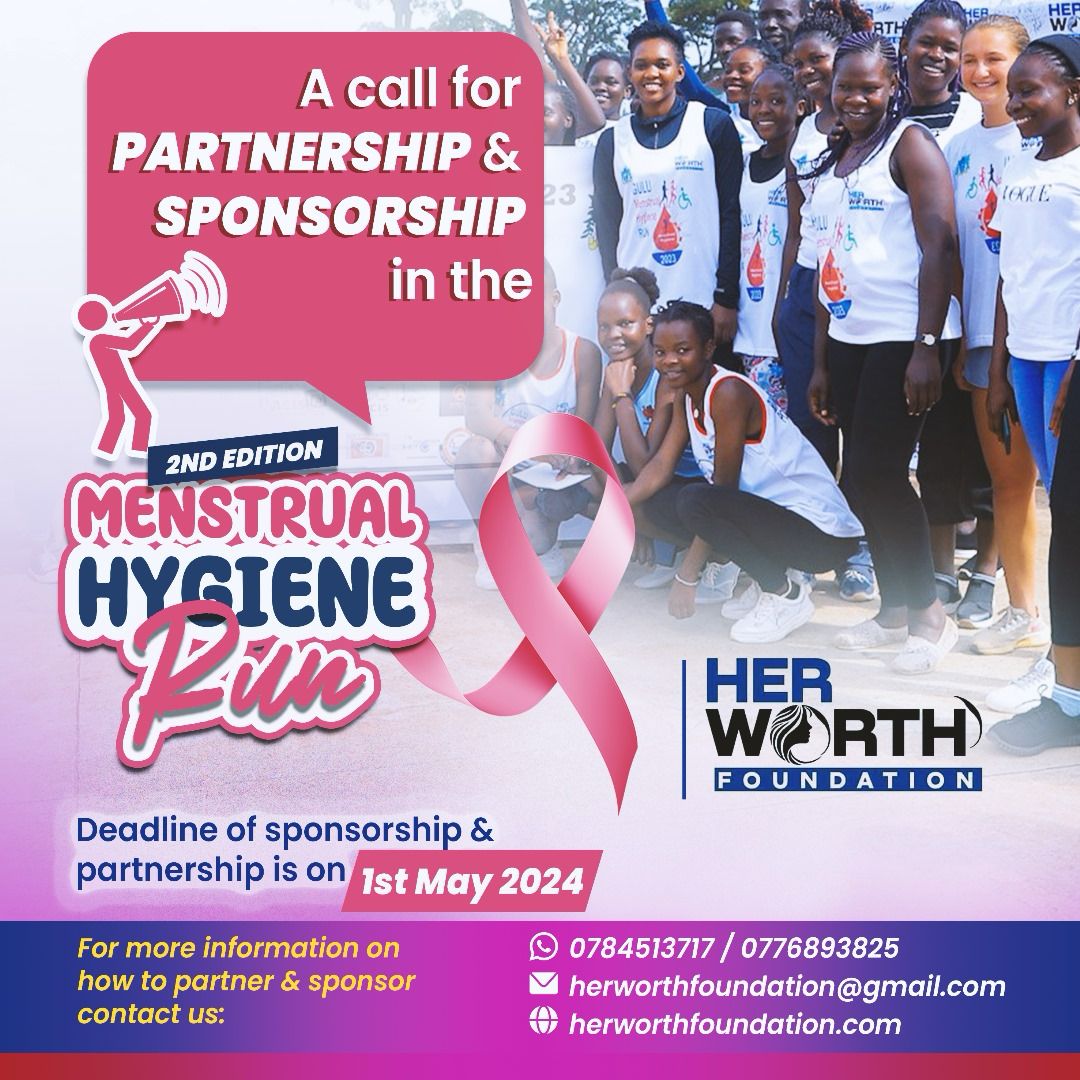Her Worth Foundation is honored once again to organize the Menstrual Hygiene Run-2024.
We hereby invite you to partner with us as we run for change. #EndMenstrualPoverty #Endteenagepregnancy

Link below.
forms.gle/1wKmzJKYK25EhK…