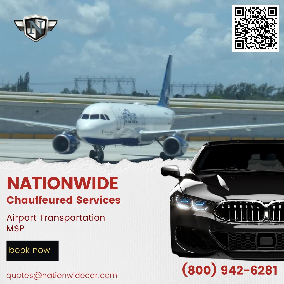 #AirportTransportationMSP
Traveling to or from #MSP Airport? Relax and arrive in style with #NationwideChauffeuredServices! Book your luxurious #AirportTransportation today for a stress-free journey.  #AirportTransportationDC  #JacksonvillePartyBusRental #NYCCarService #SUVLimo