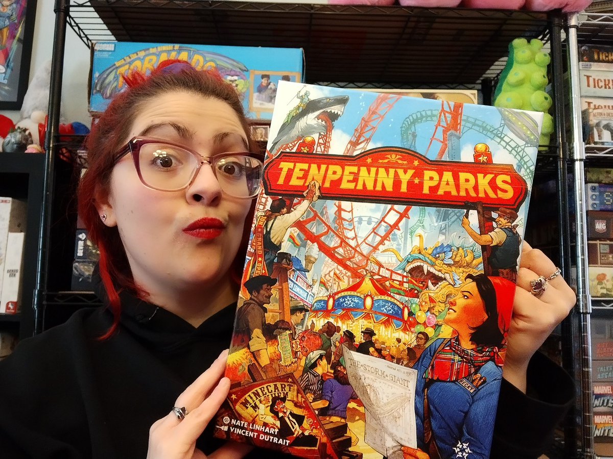 Tenpenny Parks is a pretty neat worker placement game with a great theme! -- settleroftheboards.com/the-thrill-of-…

#boardgames #boardgamereview #boardgameblog
