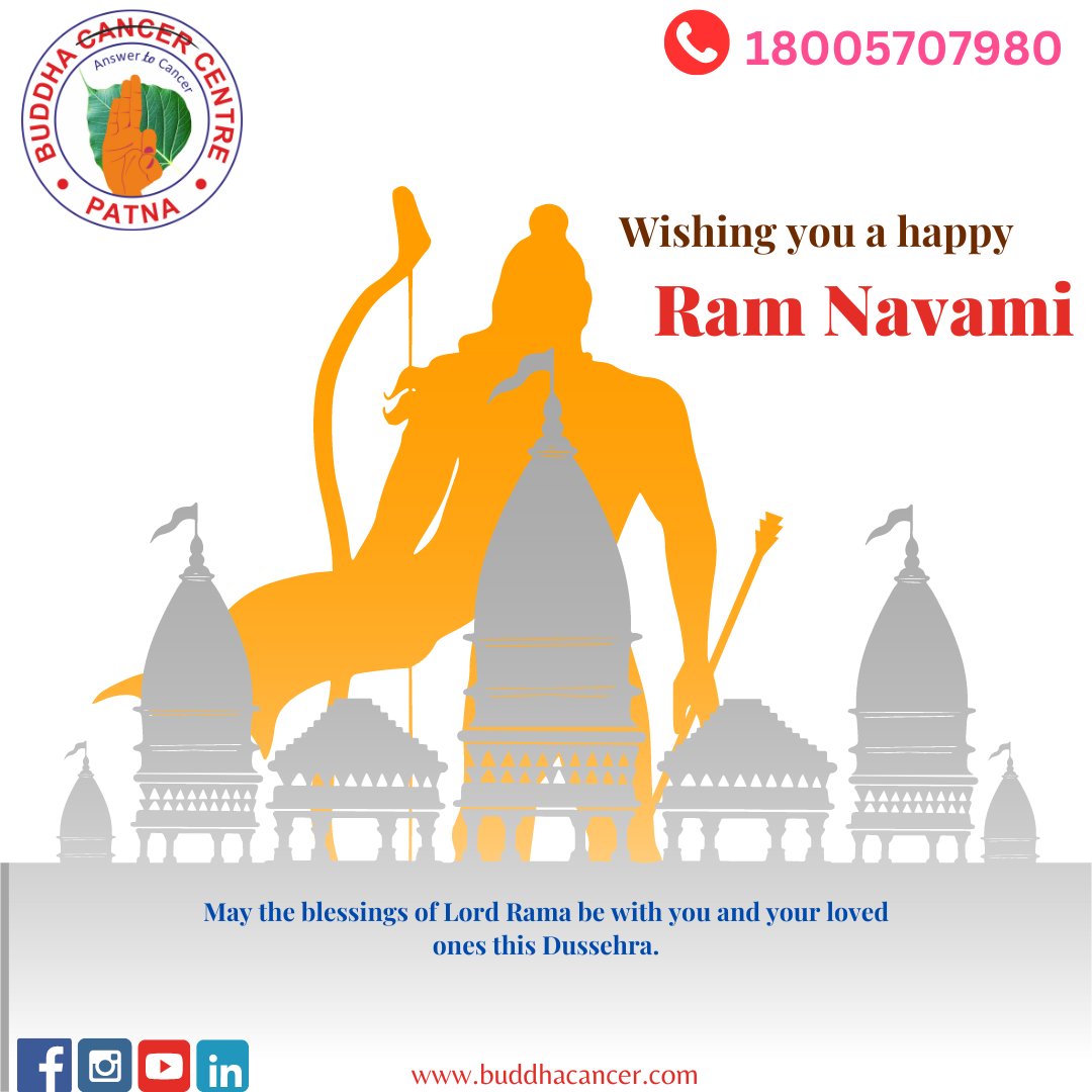 Wishing you a happy Ram Navami

May the blessings of Lord Rama be with you and your loved ones this Dussehra.

#ramnavami2024

#buddhacacercentre