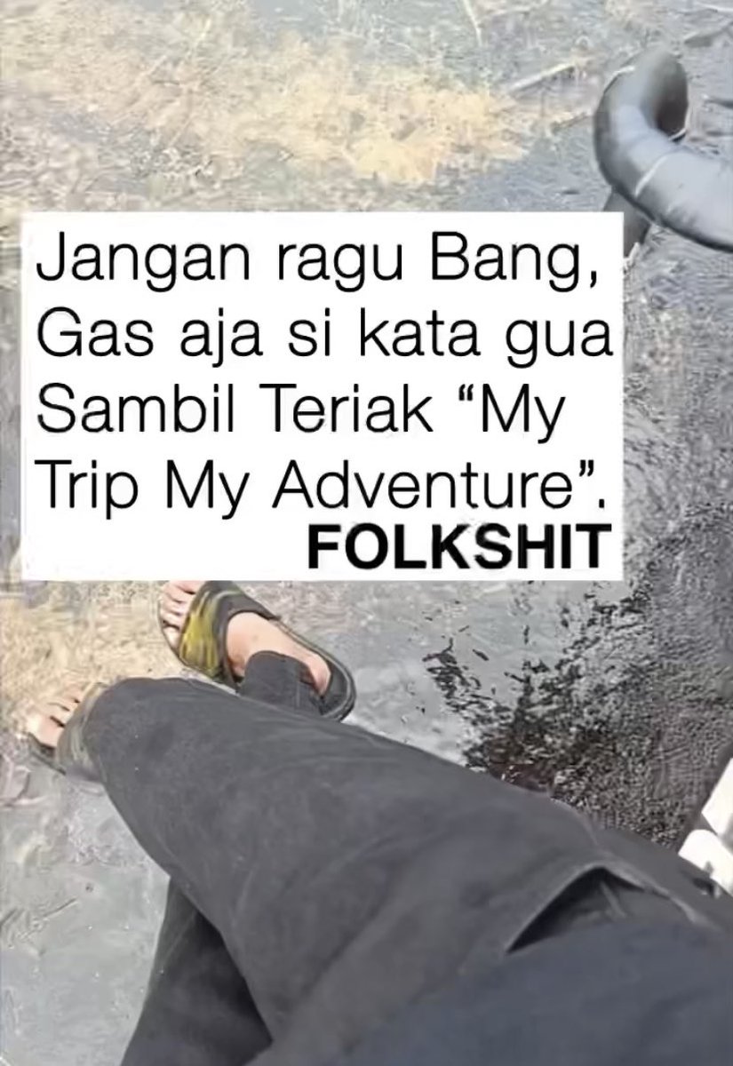 JALAN KAKIPUN AKU RAGU BANG😭

- a thread -