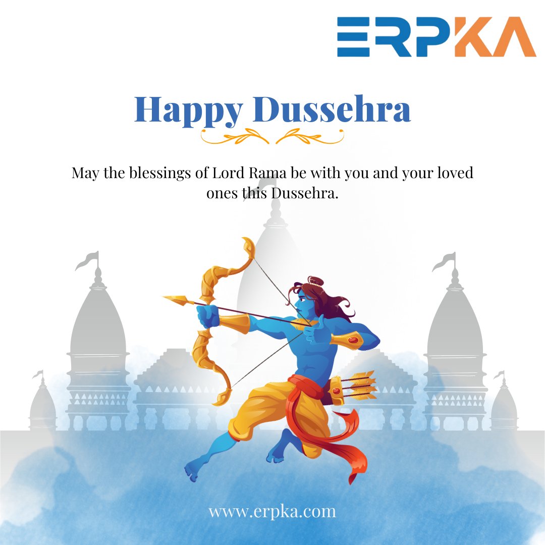 Happy Ram Navami! May the blessings of Lord Rama be with you and your loved ones this Dussehra. Visit our website 👉erpka.com #ramnavami #lordrama #happyramnavami #dussehra