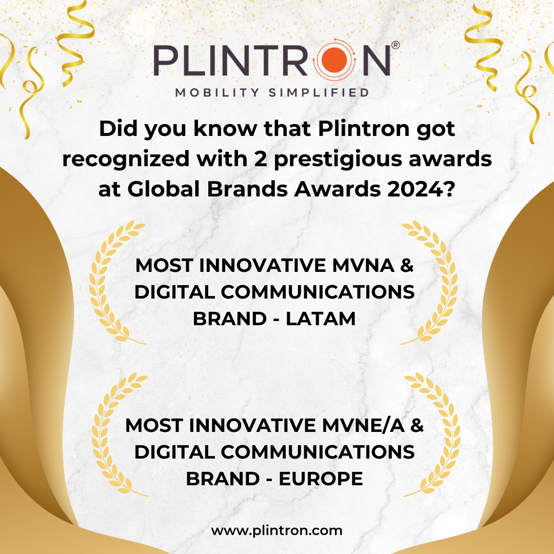 Plintron secured two noteworthy accolades at the Global Brands Awards 2024. This dual triumph further solidifies Plintron’s position as a leader in shaping the future landscape of MVNA/E solutions.
plintron.com/plintron-clinc…

#plintron #telecom #iot #m2m #mvno #esim #mvne #mvna
