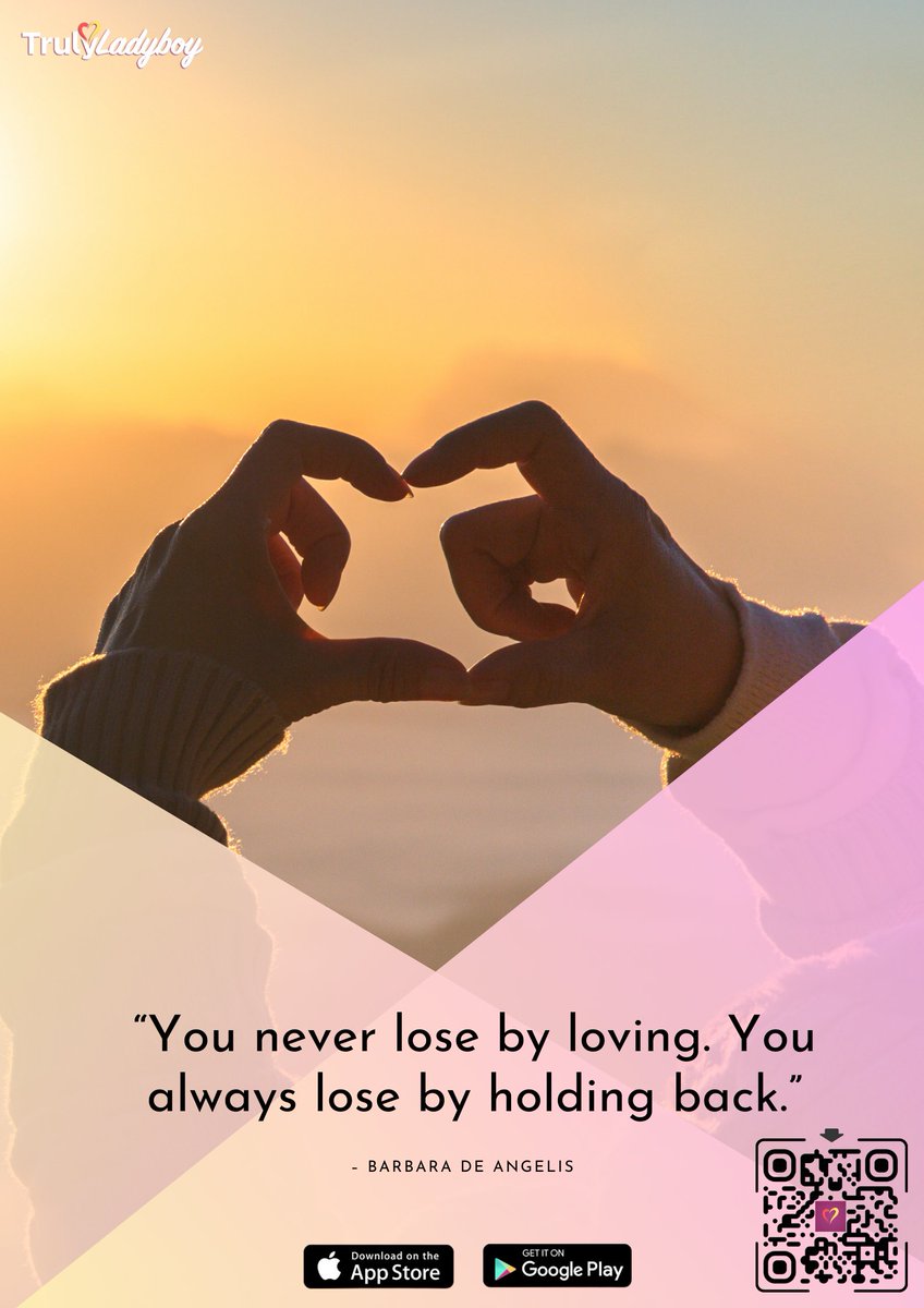 To keep yourself from ever being harmed again, you swore to never fully let someone in and constructed a stronghold around your heart.

Download TrulyLadyboy now!

#Ladyboy #heartbreaks #lovequotes #datingapps #DownloadNow #signupnow
