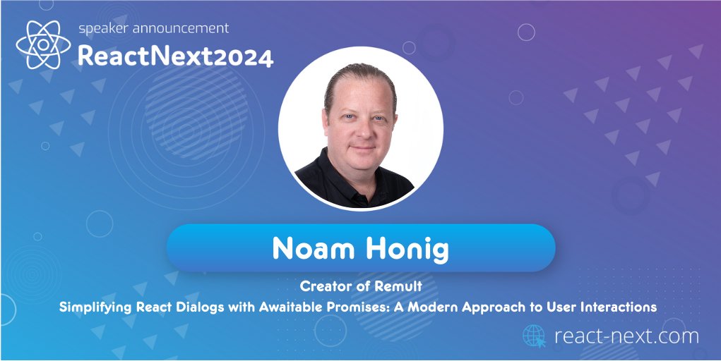 noamhonig's tweet photo. Getting ready for @ReactNext #ReactNext24, I'll be apeaking about a different way to show dialogs (modals) and how state is not always the answer (even in react) https://t.co/9xXXFGwUoQ