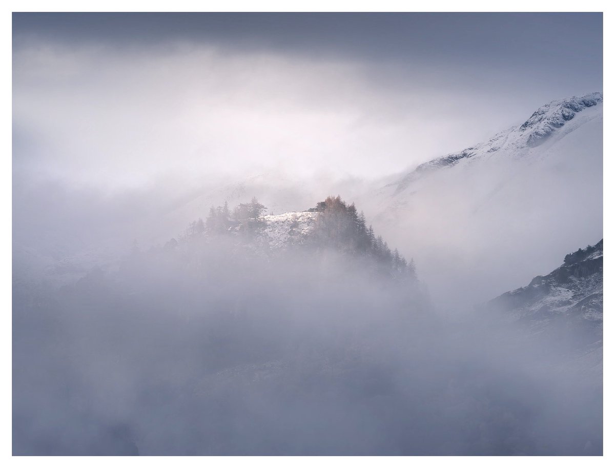 A misty morning view of Castle Crag #LakeDistrict