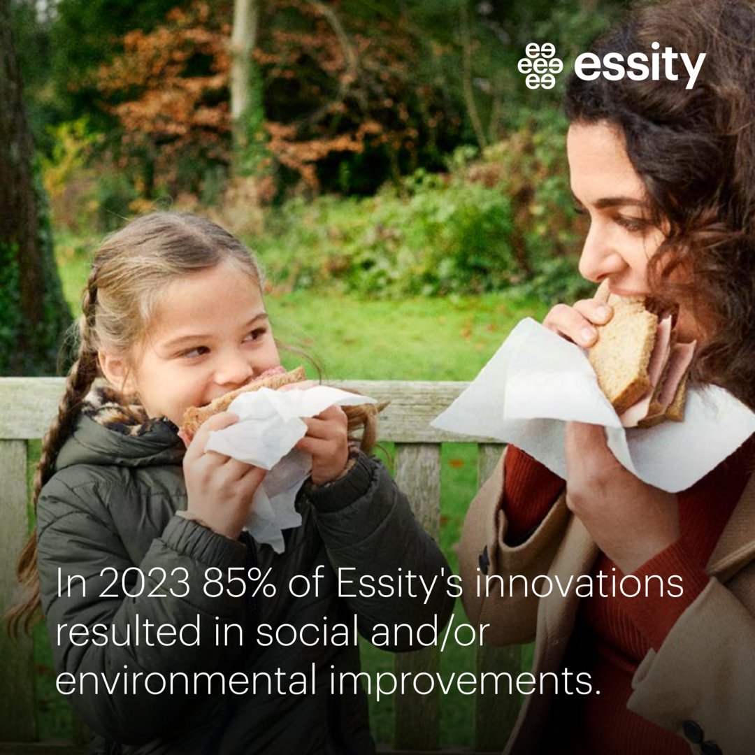 Our target is that at least 50% of the company’s innovations are to yield social and/or environmental improvements. In 2023, the outcome was 85%. Learn about our #sustainable innovations: bit.ly/3P0uqlf