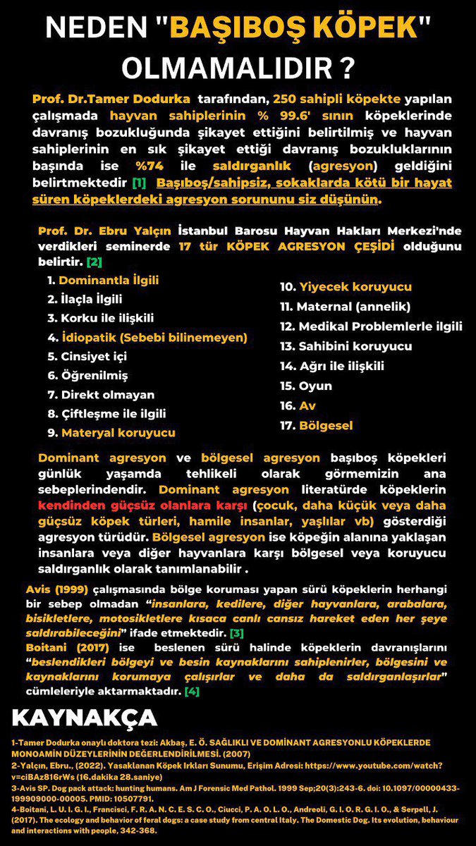 <a href="/nedimsener2010/">Nedim Şener 🇹🇷</a> Mağdurlar adına teşekkür ederiz sayın <a href="/nedimsener2010/">Nedim Şener 🇹🇷</a> . Tarih boyunca insanlık köpeği başıboş bırakmamış. Duvar resimlerinde bile tasmalı. Sahipli köpekler yasalarımıza göre tasma ile dolaştırılmak zorunda. Ancak 5199 sayılı sorunlu yasa başıboş köpek çetelerini meşrulaştırıyor.