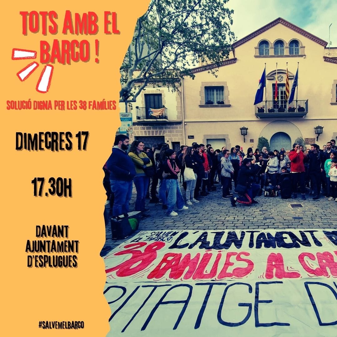 Nova concentració veïnal aquesta tarda a #Esplugues, per reclamar una solució digna per a les 38 famílies desallotjades 

twitter.com/liniaxarxa/sta…