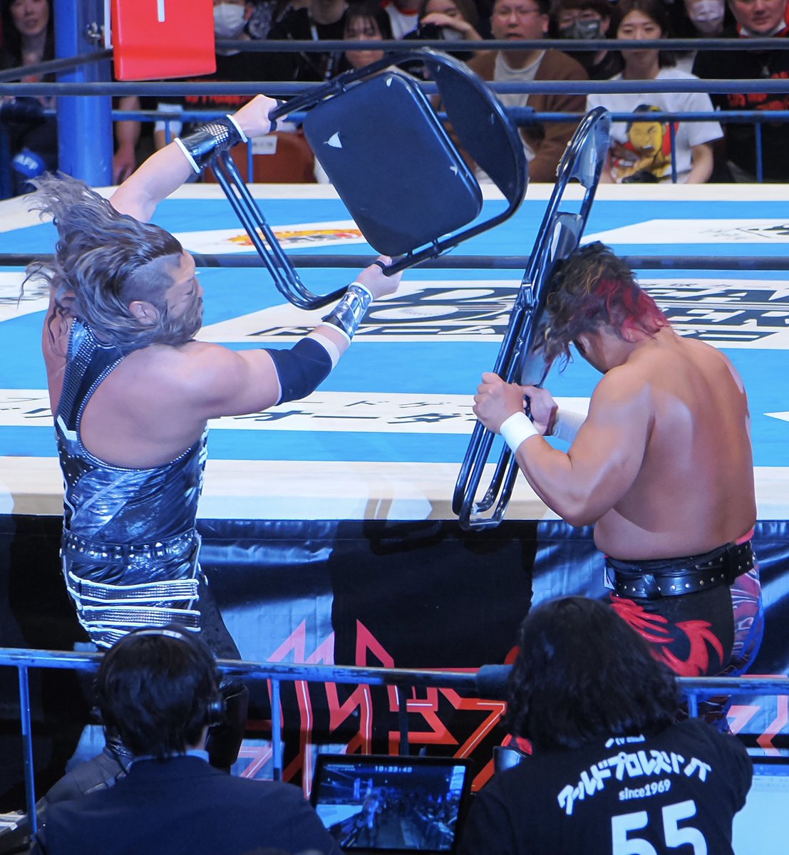 4/6 新日本プロレス 両国国技館 #njpw #njSG EVILホームラン！