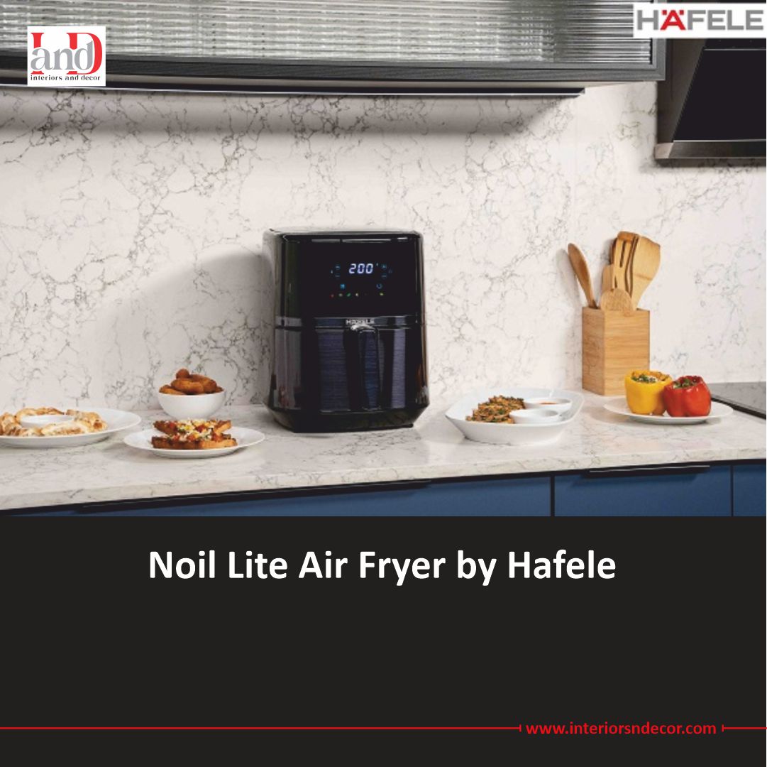 Hafele’s NO-OIL Lite Air Fryer offers a healthier alternative to cooking food in a compact package. Now fulfil your deep-fried food cravings without any guilt! True to its name, this air fryer prepares food with little to NO-OIL. #IandD #IandDMagazine #Magazine #Hafele