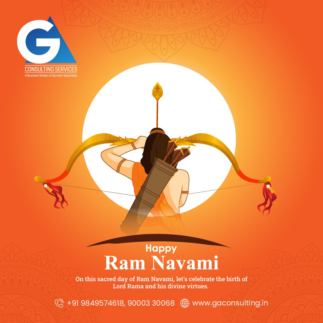 Wishing you divine blessings and joy on the auspicious occasion of Ram Navami. website: gaconsulting.in #gaconsulting #SriRamaNavami #JaiShriRam #LordRama #RamaJayanti #RamNavami #RamNavamiCelebration #Spiritual #HinduFestival #Devotion #FestivalOfRama