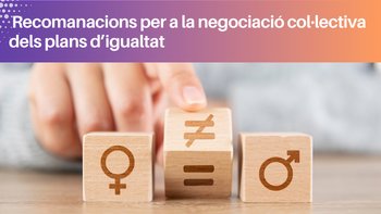 Avui les @ccoocatalunya presentem al @CRL_cat el document on recollim totes les recomanacions per a la negociació col•lectiva dels plans d'igualtat a les empreses. Una eina que serà indispensable en la lluita contra les desigualtats entre dones i homes a la feina.