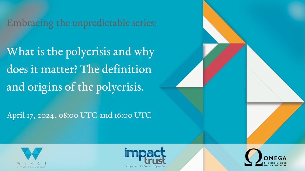 What is the polycrisis & why does it matter? Join us on April 17 for the first of our four-part members-only series to explore the concept of the polycrisis & how it intersects with domestic crises.

Time zone 1: ow.ly/ZsCc50R7Veu 

Time zone 2: ow.ly/UWJF50R7Vet