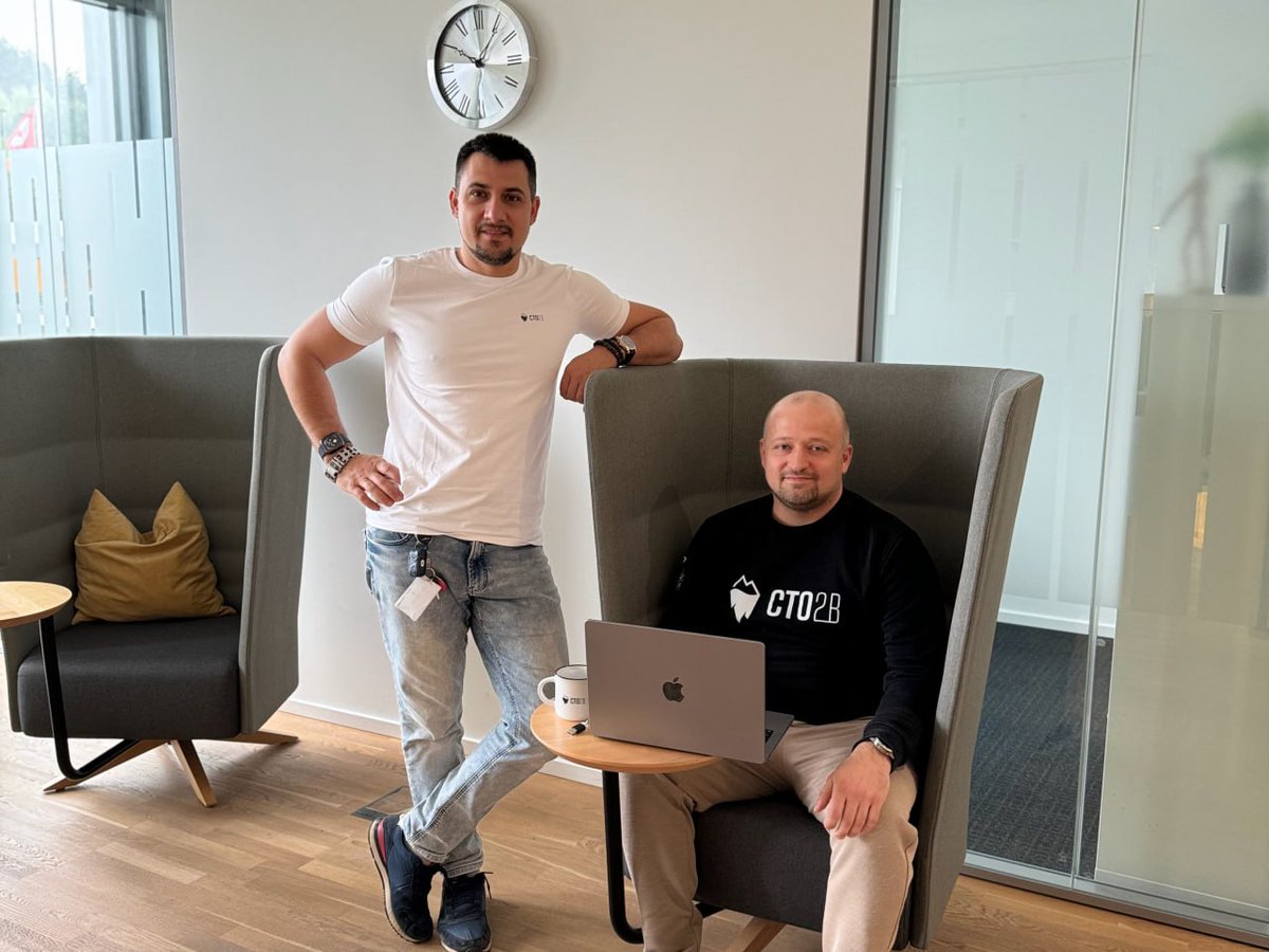 Lithuanian startup CTO2B has raised €1M in a pre-seed round from Lithuanian @PracticaCapital and Firstpick, as well as some #Baltic business angels. Founded in #Vilnius in 2019 by Andrius Bagdonavičius and Aleksej Trofimov, CTO2B is a platform that helps fintech startups and