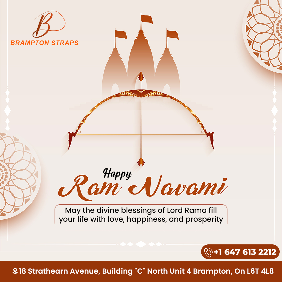 Happy Ram Navami from Brampton Straps! Wishing you a day filled with divine blessings and joyful celebrations.

#ramanavami #ramdasnavami #ramnavamispecial #shreeramnavami #ramnavamiindia #ramnavamistatus #happysriramanavami #ramanavami #ramdasnavami #ramnavami2024🏹