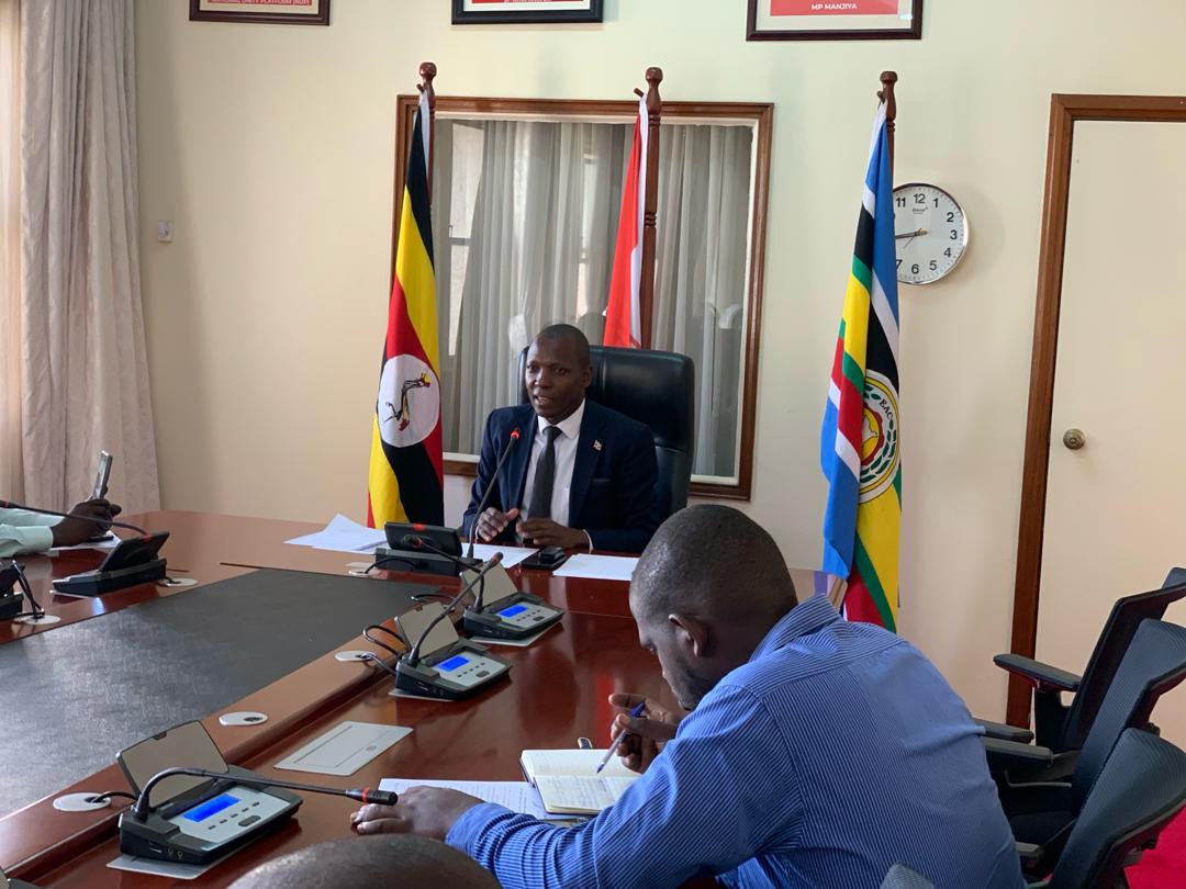 HAPPENING :Shadow Foreign Affairs Minister Hon.@NkunyingiMuwad1 adressing the media   on the Security Situation in the Middle East following Iran Israel tensions ,the status of ugandans and embassies in the region and related emergency & Diplomatic matters.