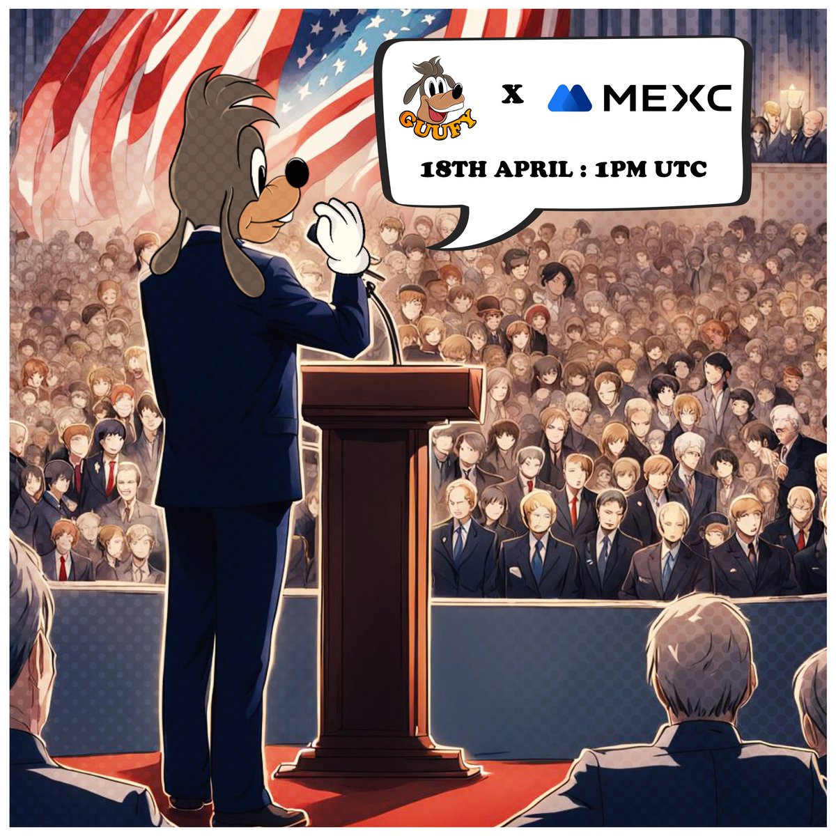 GuufyMeme's tweet photo. 💥 Boom! Big news, folks! $GUUFY will hit the @MEXC_Official Exchange on April 18th at 1 PM UTC! 📈 Prep your wallets, this is your chance to get in on the ground floor of something big. Let's push the limits together! 🔥 #MEXCListing #Guufy https://t.co/OPcFcu64e6