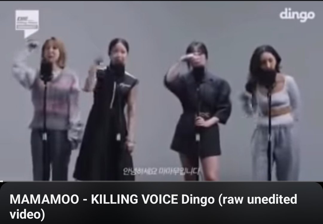 I guess this is my cue to drop the link to the entire raw/unedited Killing Voice video of Mamamoo. Since they're the first act to appear on the show, the staff accidentally uploaded this version. 😀 youtu.be/oHC86TYyUVs?si…