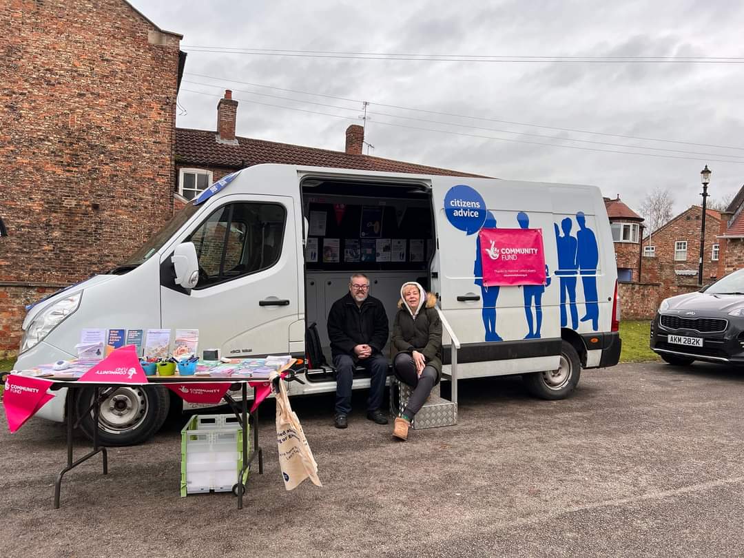 The #RuralAdviceBus visits the Galtres Centre in #Easingwold today between 9.30am and 11.30am. If you need to find a way forward through information or advice come and have a chat with our friendly team. #RuralReach