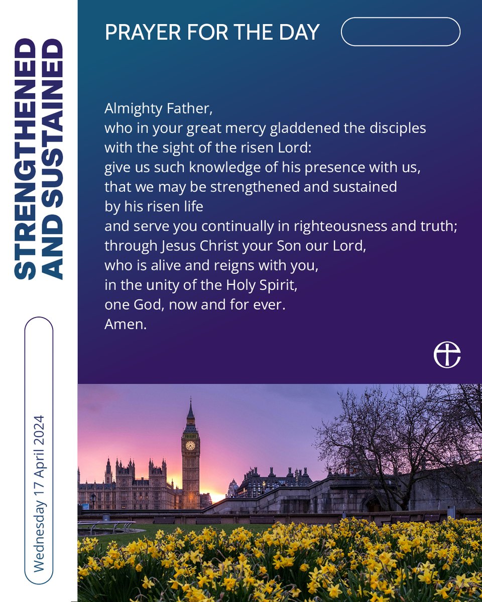 Let us pray. For a plain text and audio version of today's prayer, visit cofe.io/TodaysPrayer.