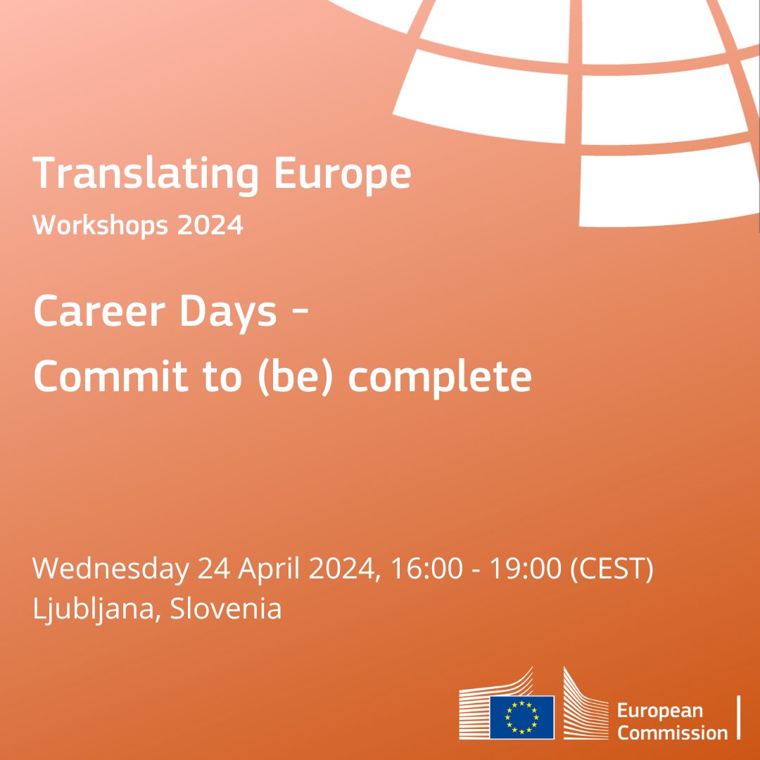 📢 #TranslatingEurope is here! Discover how to best develop your skills, set goals, and network with potential employers to achieve personal and professional success! 📅 24 April 2024⁣⁣⁣ 🔗 europa.eu/!HjVmGx ⁣⁣#TEW #xl8 #Translation #Skills #Career #Efficiency