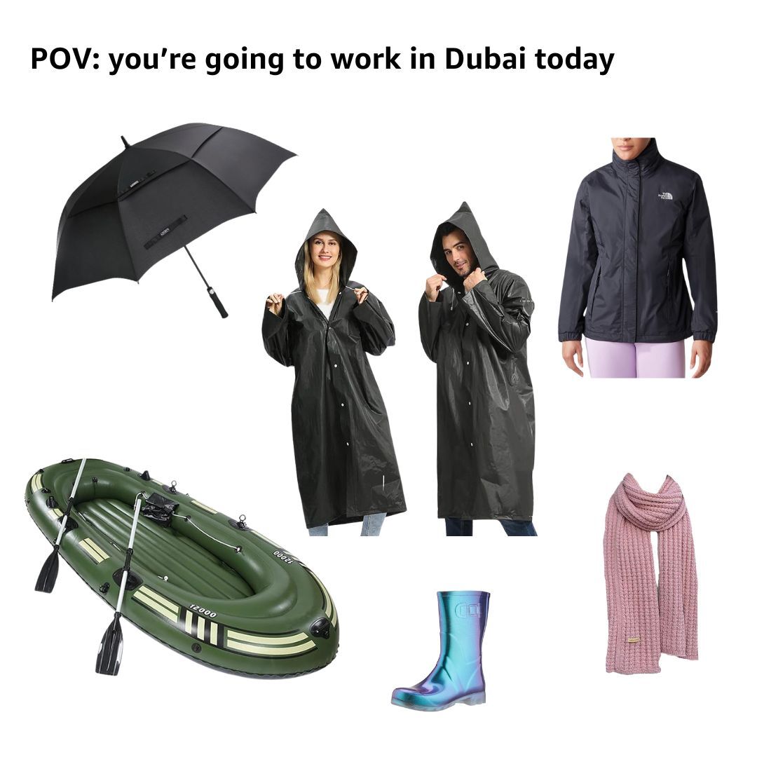Today's plans: fit check 🤝 rain check