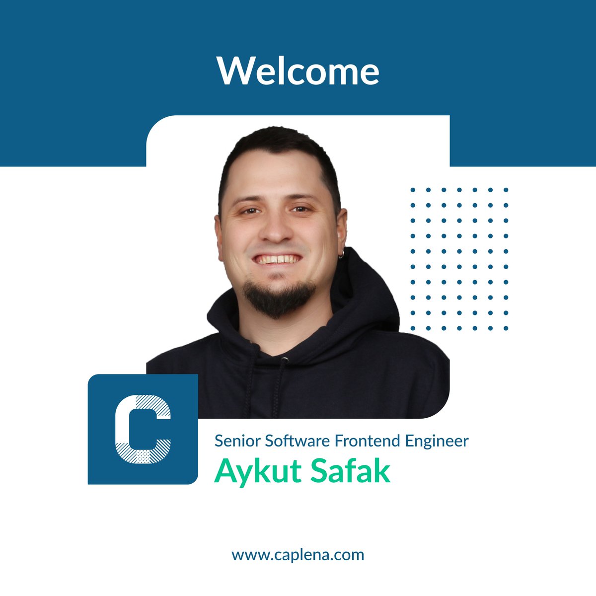 CaplenaCH's tweet photo. We're thrilled to welcome Aykut to our team as our new Senior Software Frontend Engineer!

With a lifelong passion for computers and over a decade of experience in software engineering, Aykut brings an unparalleled level of expertise to our team.  #NewTeamMember https://t.co/oKGoYVudox