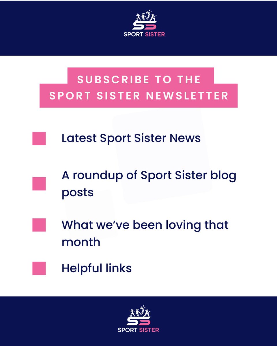 Out next week!

Subscribe to the Sport Sister Newsletter, and not only will you get: all of this, you'll also get a free download - 8 things to consider to help you engage more women and girls in sport!⁠

#SportSister #WomenInSport #SportsNews #SportsConsultant #Sport