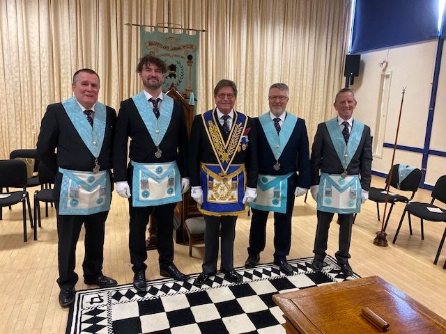 David was delighted to present not only one Grand Lodge certificate but four to continue the healthy progress of the Brownlow Lodge, No, 2131 #Freemasons #Freemasonry