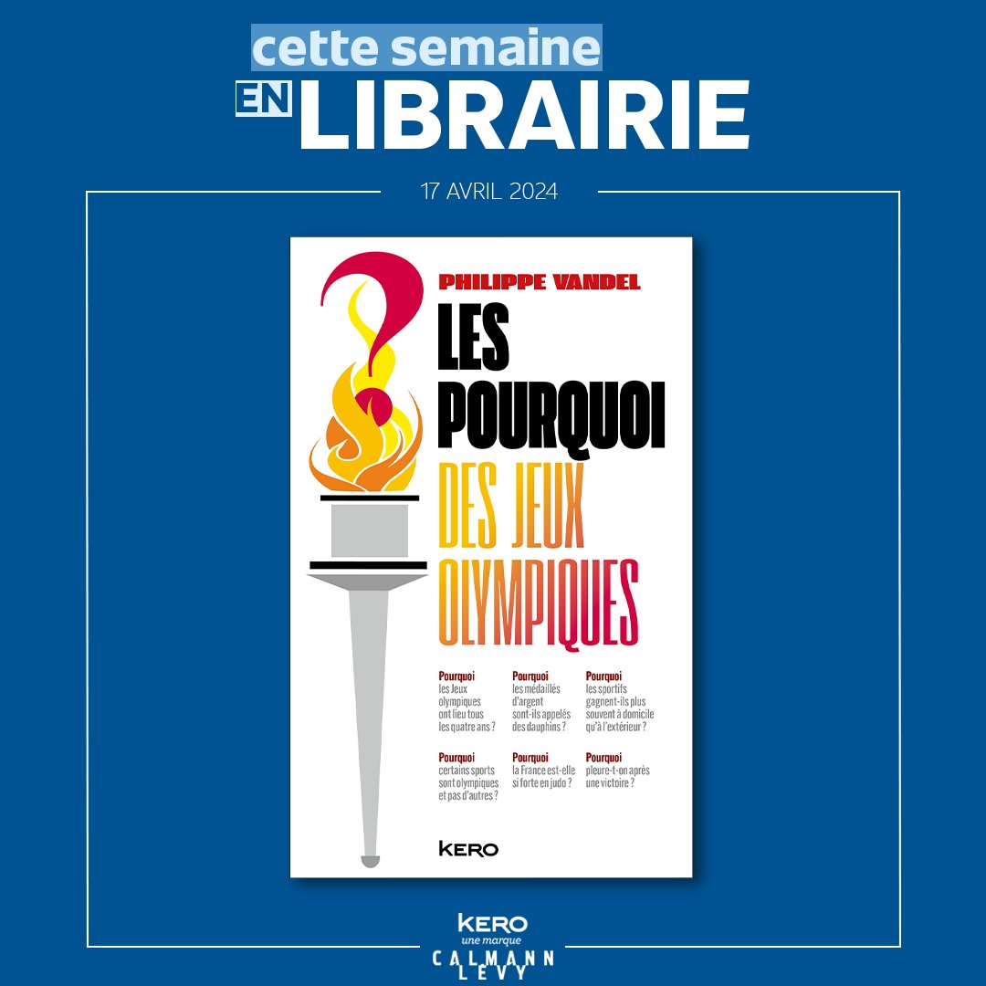 📚 Découvrez #enlibrairie le nouveau livre de <a href="/PhilippeVandel/">Philippe Vandel</a>, "Les Pourquoi des Jeux Olympiques", dans lequel vous aurez toutes les réponses aux questions que vous vous posez sur les Jeux Olympiques 🔥

➡️ Pour en savoir plus : brnw.ch/21wISZs