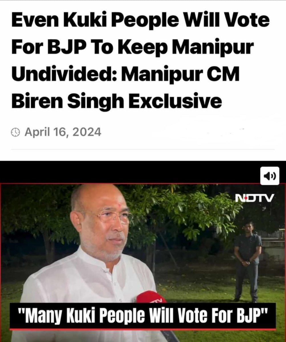 BJ Party destroyed Manipur into two states.

BJ Party prolonged this propaganda: *Assam Rifles report*

Remove BJ Party to keep Manipur safe and peaceful