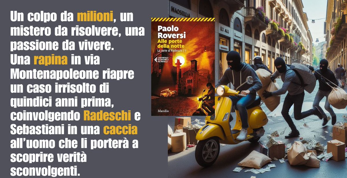 Un colpo da milioni, un mistero da risolvere, una passione da vivere. Una rapina in via Montenapoleone riapre un caso irrisolto di quindici anni prima, coinvolgendo Radeschi e Sebastiani in una caccia all’uomo che li porterà a scoprire verità sconvolgenti libri.paoloroversi.me/libro/alle-por…