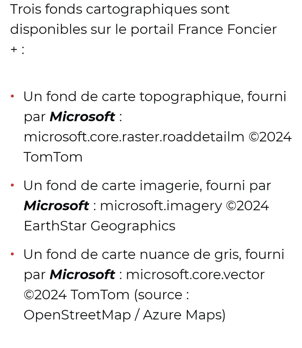 Open Street Map fonctionne très bien pour les fonds de carte. 

Pourtant quand l'état fait une carte avec le cerema.

Pas d'urgence la Dinum et France2030 vont probablement publier un AAP 'CartoDuFuturPour2050'