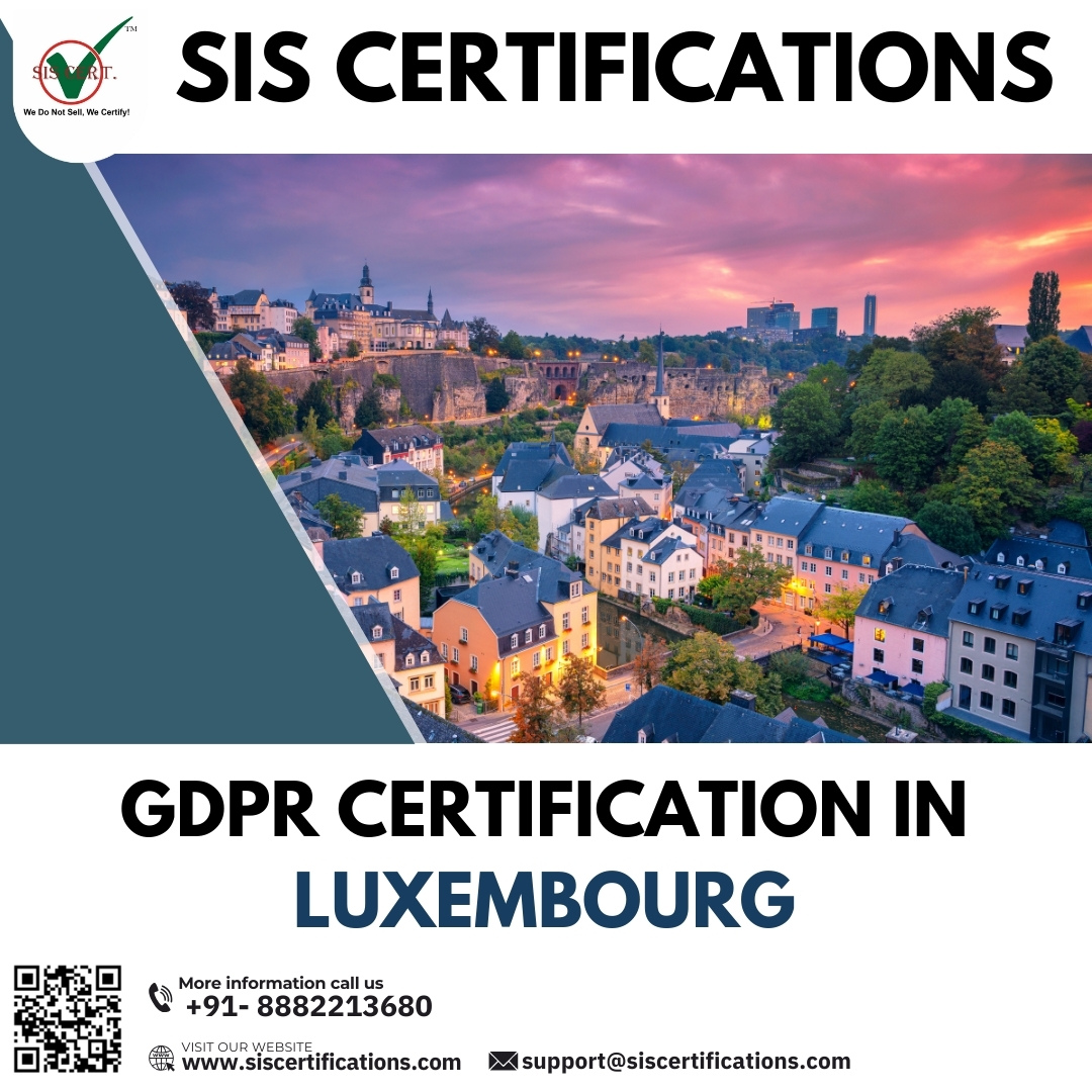 Discover the best options for GDPR compliance that 
Luxembourg, #Europe has to offer. Visit:- bit.ly/3IuNt3j, call +91-8882213680, email support@siscertifications.com
#SISCertifications #GDPR #Luxembourg #DataProtection #PrivacyCompliance #Certification #War2 #GDPR