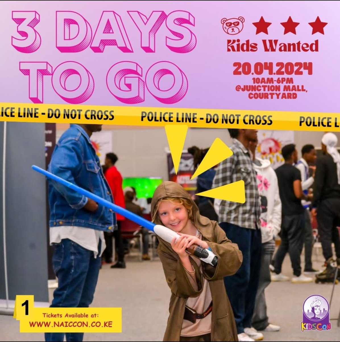 Happing in 3 days in #Niarobi 

It’s the @NAICCON Kid fest !!

May the force be with you as we draw nearer to #KidsCon2024 
#creativekids #sciencekids #techkids

#esportsafricaconnect @ggcchannel