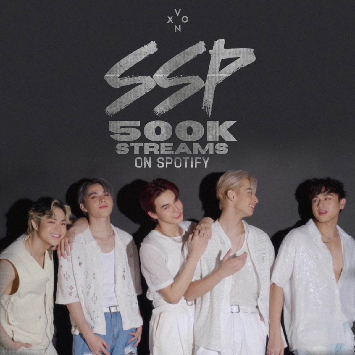 [🚨] #VXON SPOTIFY SSP (Saksak Sa Puso) has reached 500K streams on Spotify! 🔥🎉 Thank you for streaming, Vixies! 🫶 🎧 Keep listening here: open.spotify.com/track/4hNKQWQv… #VXON2020 #SSP