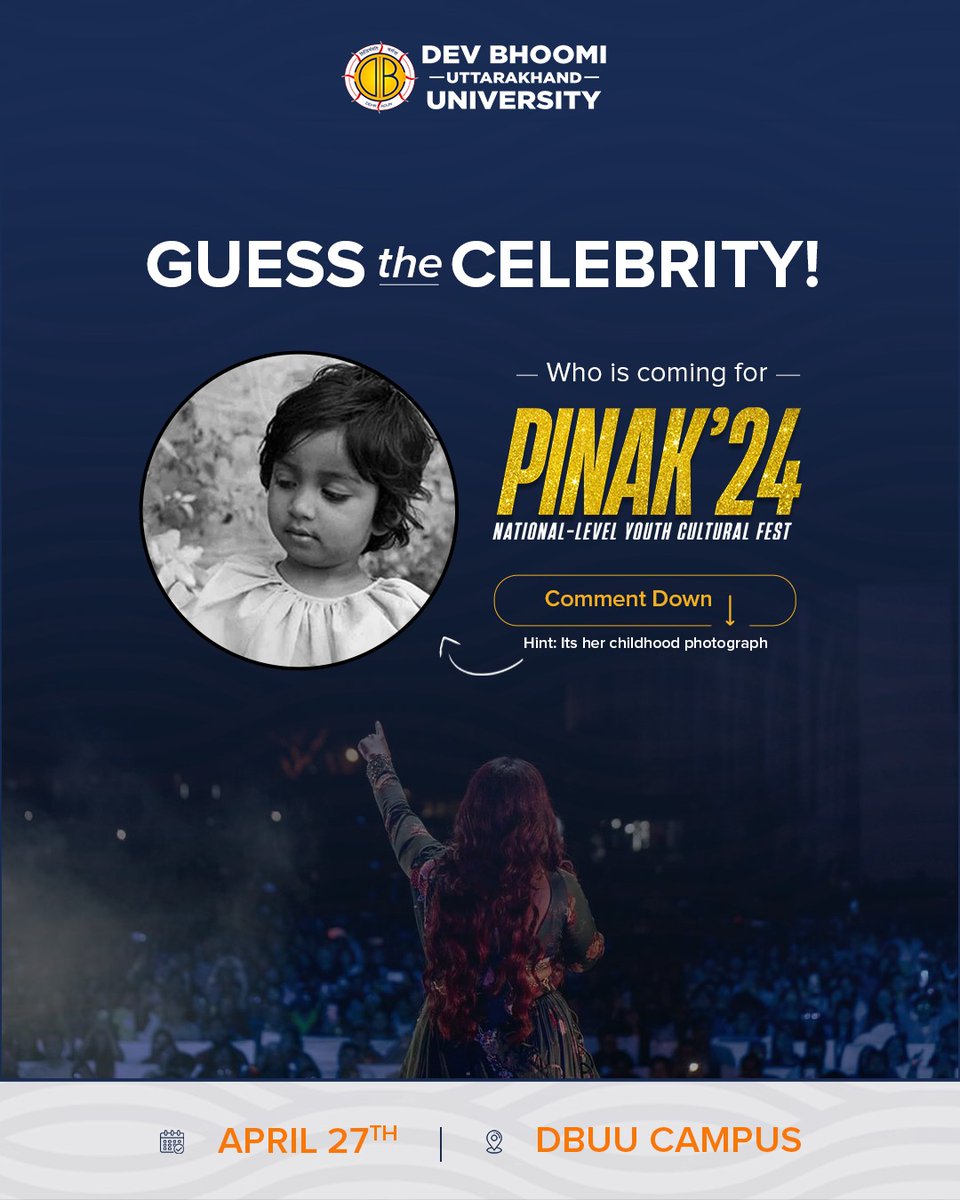 Let's see who can guess the legendary singer coming to PINAK'24 correctly.

#DBUU #PINAK24 #PINAK