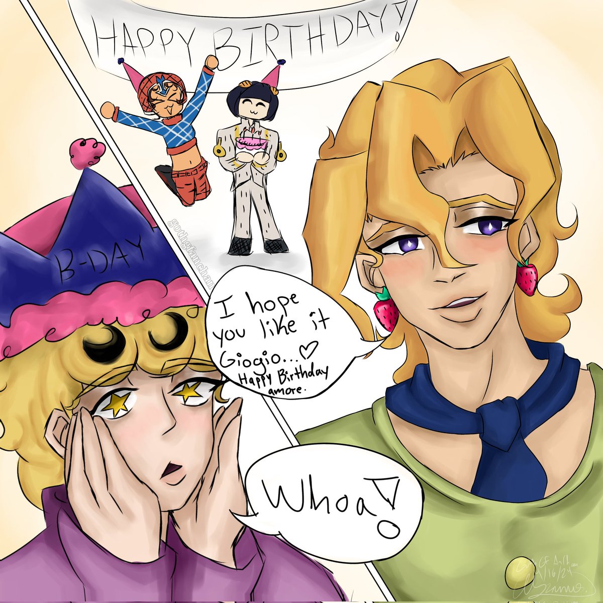 Happy Birthday Giogio! 🎂🫶 I made a simple doodle for him :3 #fugio