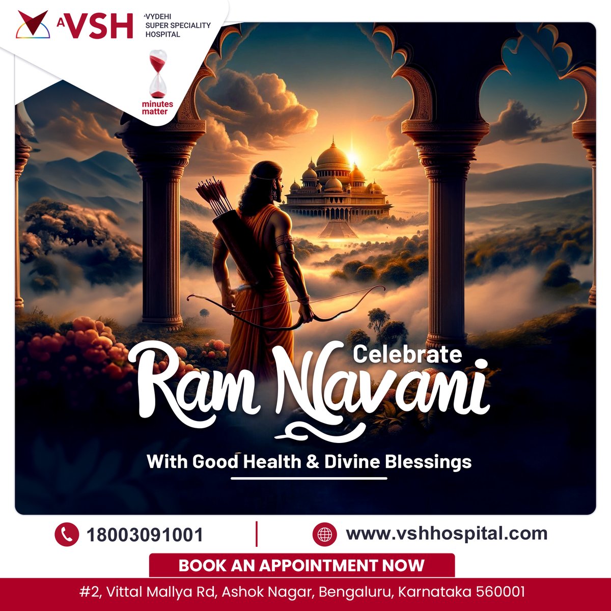 Happy Rama Navami! May the blessings of Lord Rama bring health, happiness, and harmony into your life. Let's celebrate this auspicious day with gratitude and positivity.

#RamNavami #JaiShriRam #HappyRamNavami #RamaNavami2024 #LordRama #Bhakti #HinduFestival #IndianFestivals