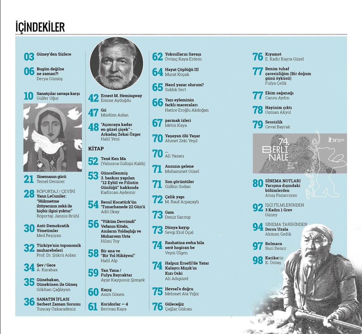 HalilAlp73's tweet photo. Güney Kültür Sanat Edebiyat Dergisi - 108. Sayı https://t.co/YkKc9U9lKg