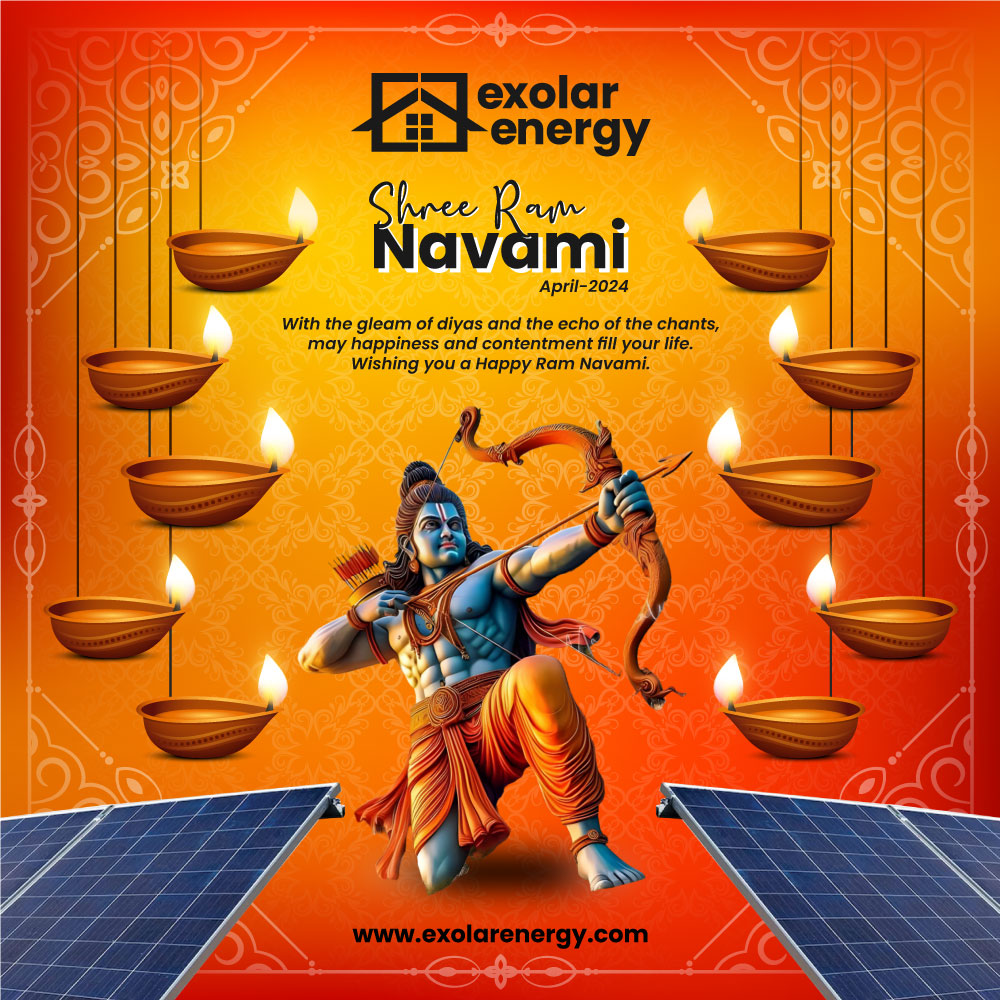 Happy Ram Navami 2024 !!! 📷 +91 9319082512 📷 info@exolarenergyproject.com 📷 exolarenergy.com #exolarenergy #ramnavami2024 #RamaNavami #navratri #Ram #navaratrifestival #SolarPower #RenewableEnergy #solarsolutions #SolarEPC #SolarProducts #rooftopsolar