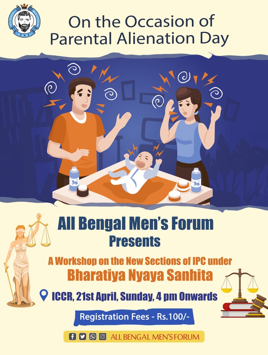 As Parental Alienation Day is on 25th April so We are also adding a discussion on Child Custody Matter on Our 21st April Workshop. Our Panneled Lawyers those who are working on this will be the Speakers. If you are willing to participate can register your name ASAP as seats are