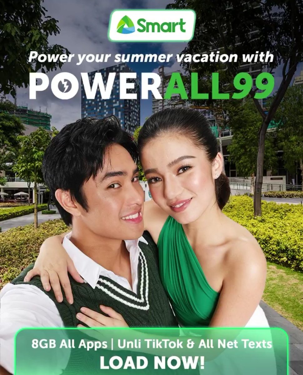 inhenyerangBula's tweet photo. Power your summer vacation with #POWERALL99! Load now πππ
Thank you @LiveSmart!
#DonBelle #DonBelleForSmart
#SmartxDonBelle #SmartPowerAll #LiveForRealWithSmart #SmartPH https://t.co/2yeT9M8Vs8