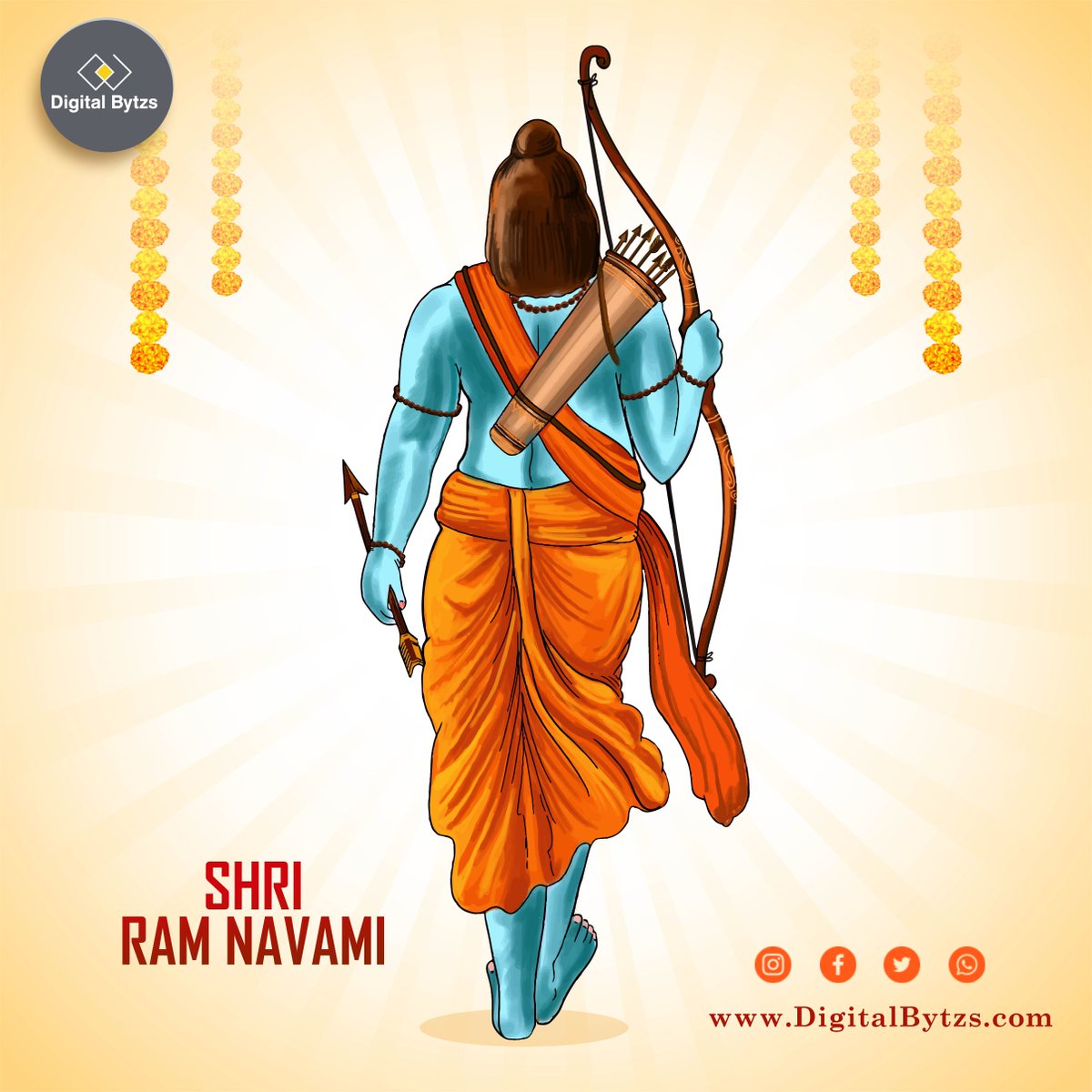 DigitalBytzs's tweet photo. "Happy Ram Navmi wishes from Digital Bytzs! May this auspicious occasion bring joy, prosperity, and success to you and your loved ones. Let's celebrate the blessings of Lord Ram and spread positivity in the digital realm."

#DigitalBytzs #ramnavami #jayshriram #digitalmarketing https://t.co/OIGURk86Ys