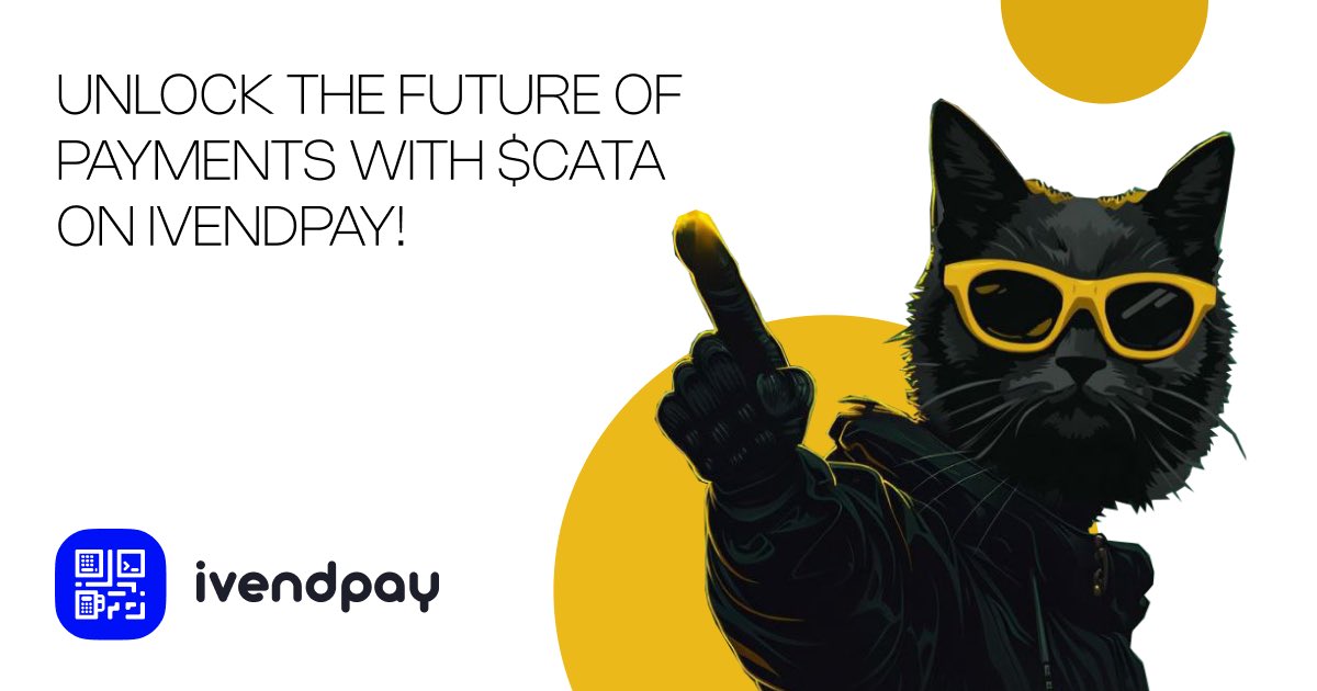 ivpay_io's tweet photo. 😼 Exciting News! 

We are thrilled to announce that the @4catamoto will soon be listed on ivendPay! Post-launch, $CATA will be available as a payment option within our network. Get ready to use $CATA for seamless transactions across a wide range of services and retailers.

➡️ Stay tuned for more updates as we expand our crypto payment options to include this dynamic new token. Prepare to transact with $CATA!

#ivendPay #CATAListing #CryptoPayments #Blockchain #Innovation #catamoto