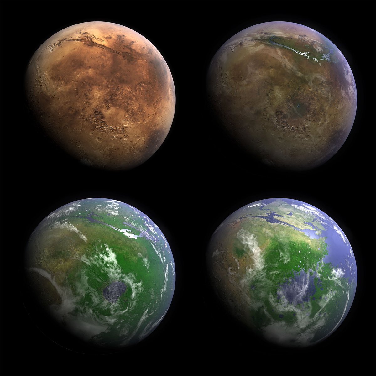 balajis's tweet photo. Geoengineering
Nuclear power
Scaling solar
Cloud seeding
Electric vehicles
Bitcoin mining for renewable energy

From passive climate science to active climate engineering. From accepting climate change to actively changing climate. We terraform the Earth in preparation for terraforming Mars.