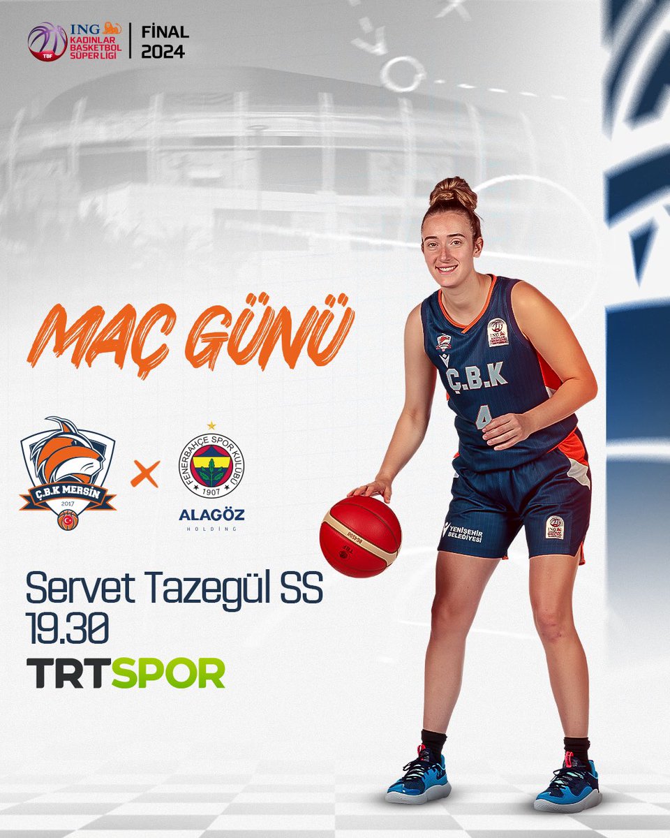 🏀 Maç Günü 🆚 Fenerbahçe Alagöz Holding 🏆 ING KBSL Final 2024 🕓 19.30 📍Servet Tazegül Spor Salonu 📺 TRT Spor Yıldız 🎫 MAÇA GİRİŞLER ÜCRETSİZ