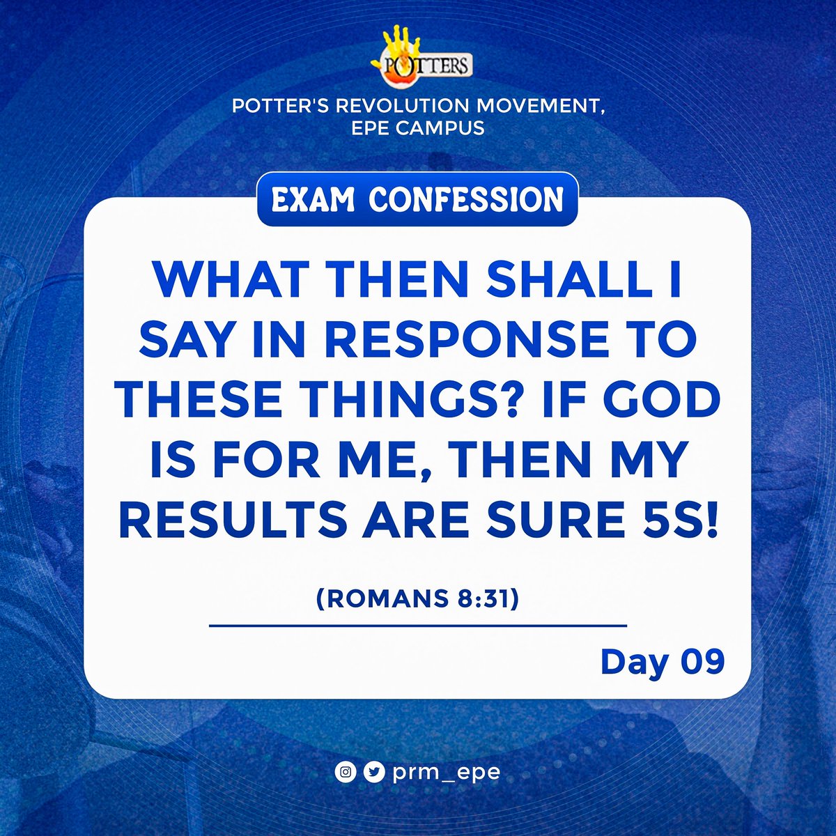 Best of grace to everyone having Exams today!

#examconfessions #day9 #prmepe