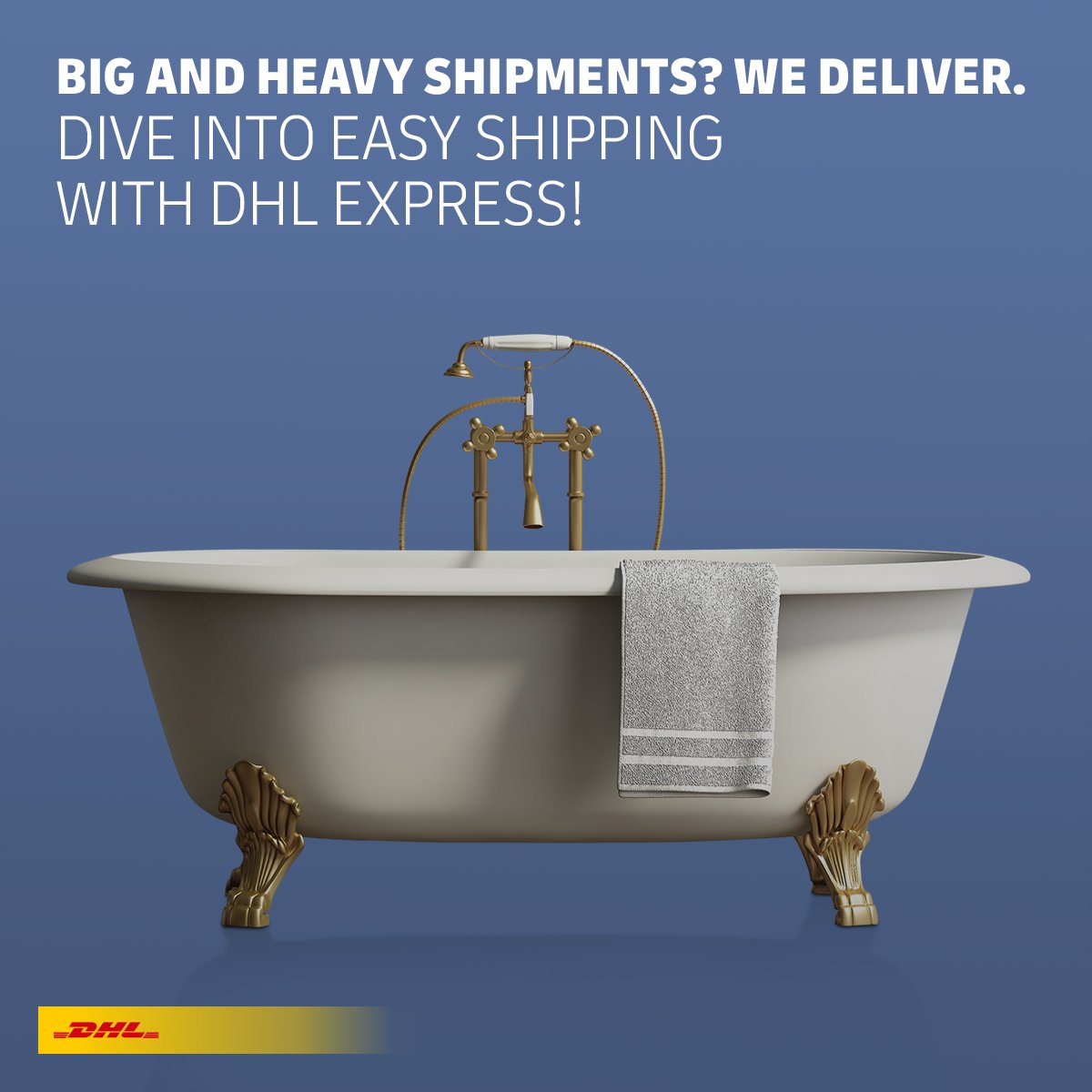 Shipping heavy items halfway across the world? Consider it done. With our team of shipping experts & a global network of 220 countries & territories, there's no challenge too big or unusual for us. Not even your bathtub. 🛁 Just make sure it’s well-packed & leave the rest to us!